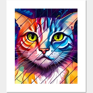 angry cat Posters and Art